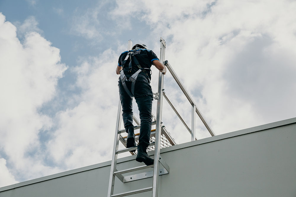 fragile roof work edge protection